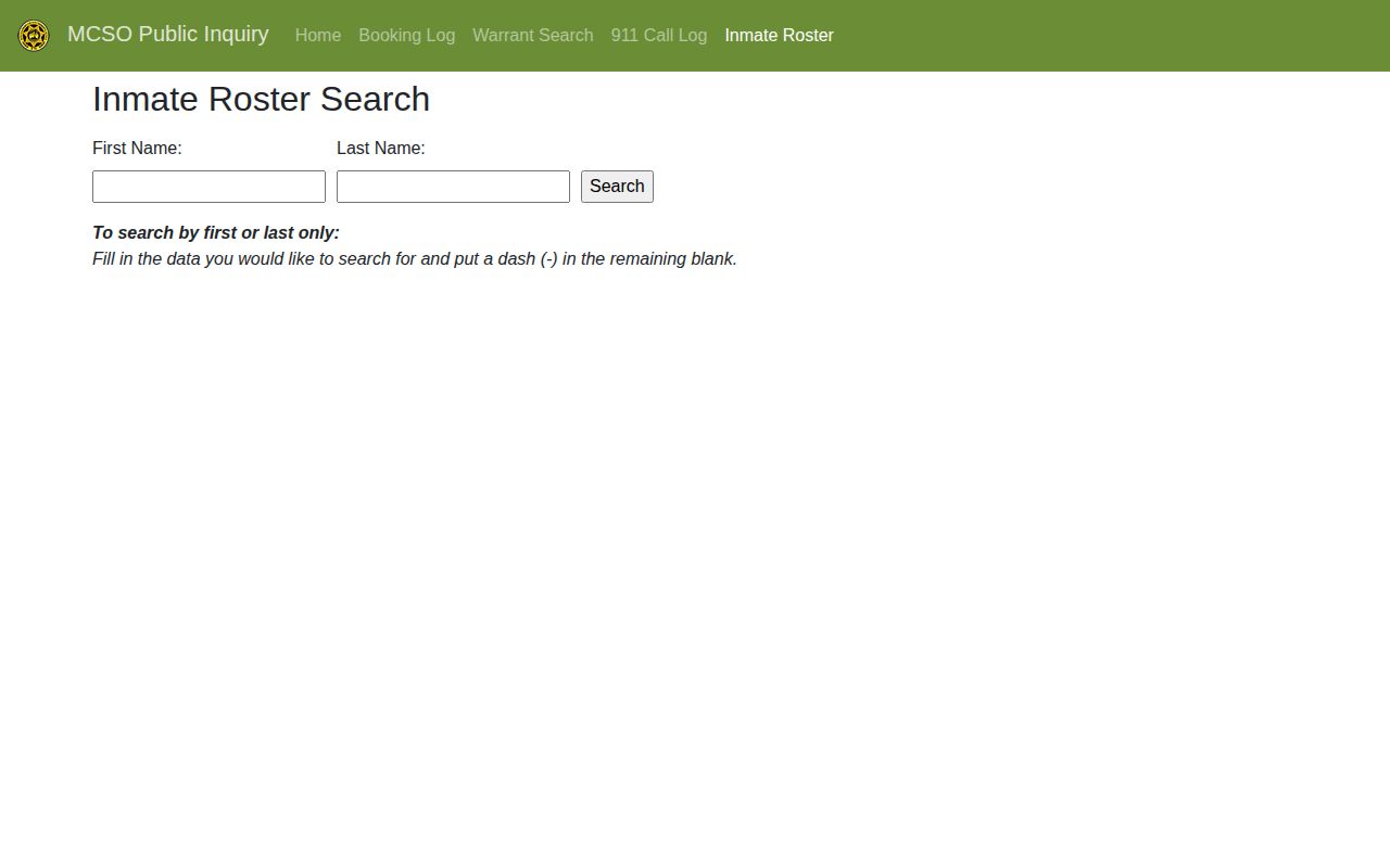 Montgomery County released inmate current roster search
